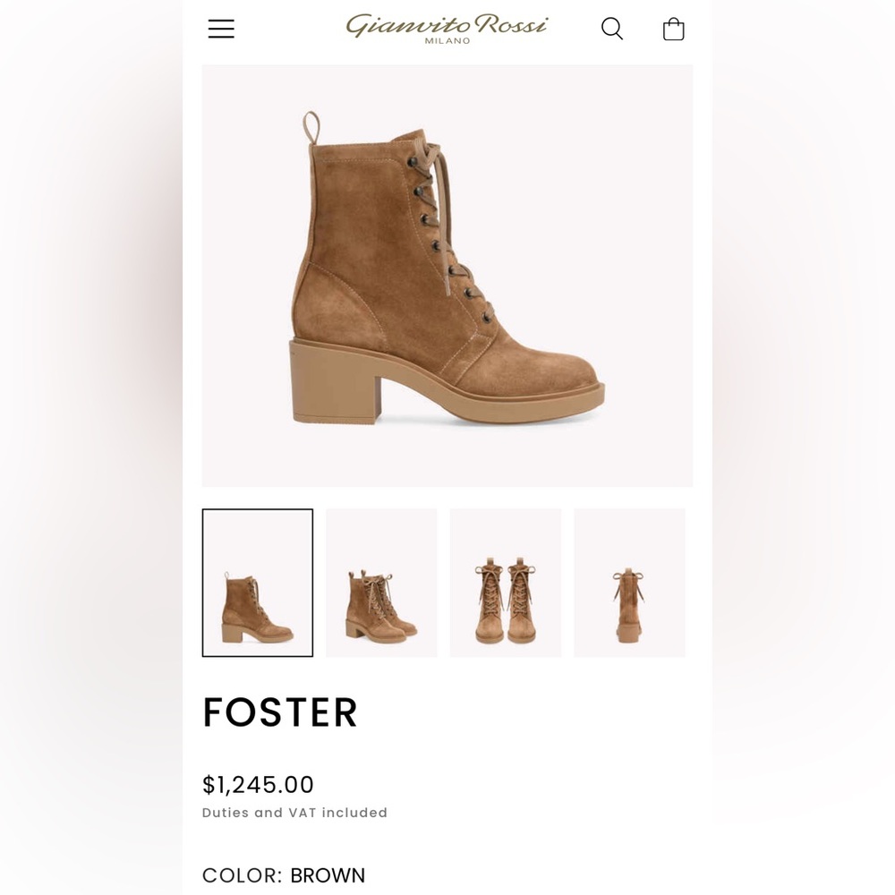 Gianvito Rossi - Foster lace up boots